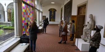 A hallway inside the Cathedral of Learning